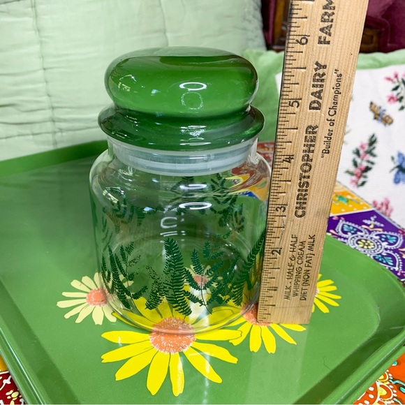 70s Botanical Glass Canister - Picture 6 of 6